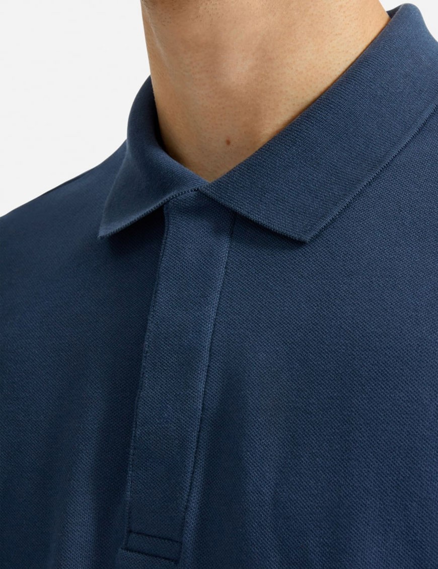 Men’s Solid Polo Neck 100% Cotton Blue