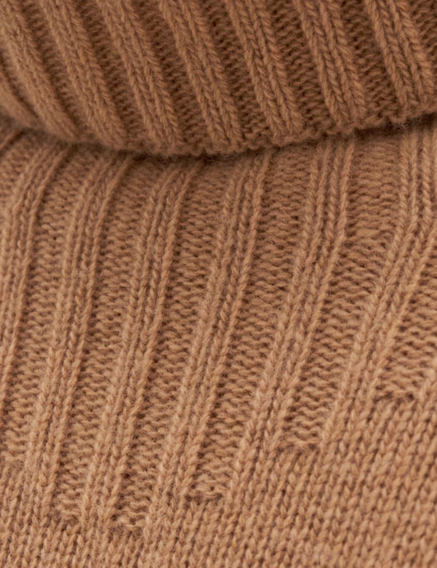 Wool Turtleneck Sweater camel