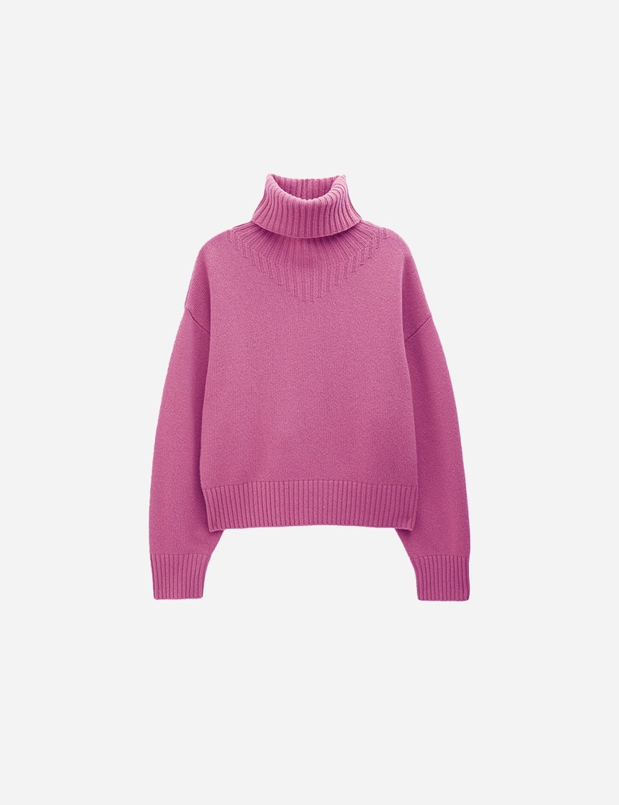 Wool Turtleneck Sweater camel